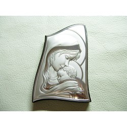 Srebrny obrazek prezent na chrzest,komunie id: 522