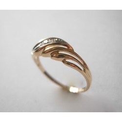 Wspaniały złoty pierścionek z cyrkonią ! 585 id: 535