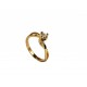Piękny złoty pierścionek z brylantem 0.20 ct SI1/H id: 634