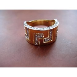 Złoty pierścionek z greckim wzorem id: 76