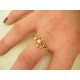 Złoty pierścionek z brylantem. Ekskluzywny id: 838