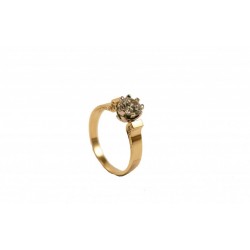 Piękny złoty pierścionek z cyrkonimi swarovskiego! id: 947