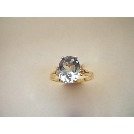 Piękny złoty pierścionek z cyrkonimi swarovskiego! id: 1005
