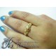 Ręcznie wykonany złoty pierścionek z brylantami! id: 1149