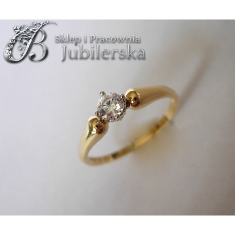 Ekskluzywny pierścionek z brylantem 0.20 CT SI1/H id: 1152