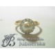 Piękny złoty pierścionek z PERŁĄ HODOWANĄ! id: 1223