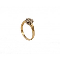 Piękny złoty pierścionek z cyrkonią swarovskiego! id: 1224