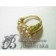 Złoty pierścionek kwiat id: 1451