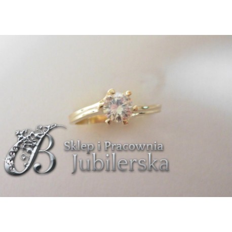 Ekskluzywny pierścionek z brylantem 0.40 CT SI1/H id: 1505