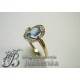 Piękny złoty pierścionek z cyrkonimi swarovskiego! id: 1522