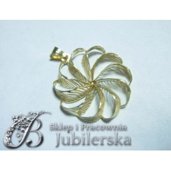 CUDOWNY Złoty Wisiorek kwiat 0.585! Promocja! id: 1581