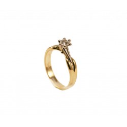 Piękny złoty pierścionek z cyrkonimi swarovskiego! id: 1594