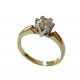 Piękny złoty pierścionek z brylantem 0.55 ct SI1/E id: 1621