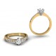 WSPANIAŁY Pierścionek z BRYLANTAMI 0,44 ct -50% id: 1704