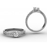 WSPANIAŁY Pierścionek z BRYLANTAMI 0,44 ct