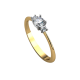 WSPANIAŁY Pierścionek z BRYLANTAMI 0,48 ct
