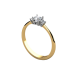 WSPANIAŁY Pierścionek z BRYLANTAMI 0,48 ct