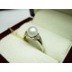 Złoty pierścionek z brylantem i perłą id: 405