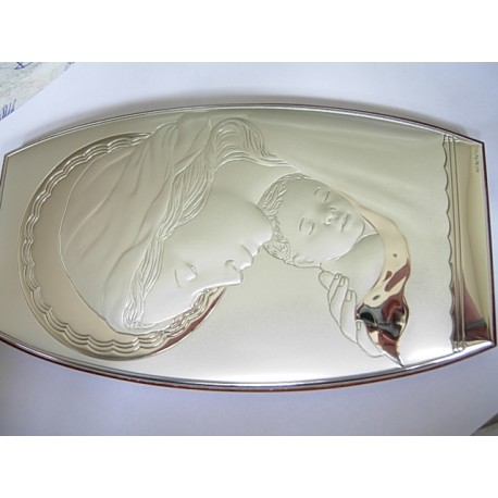 Srebrny obrazek prezent na chrzest,komunie id: 492